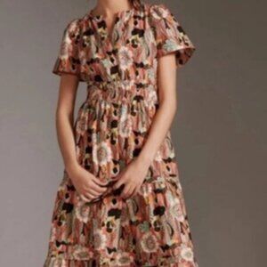 Anthropologie Maeve Somerset Maxi Dress XL